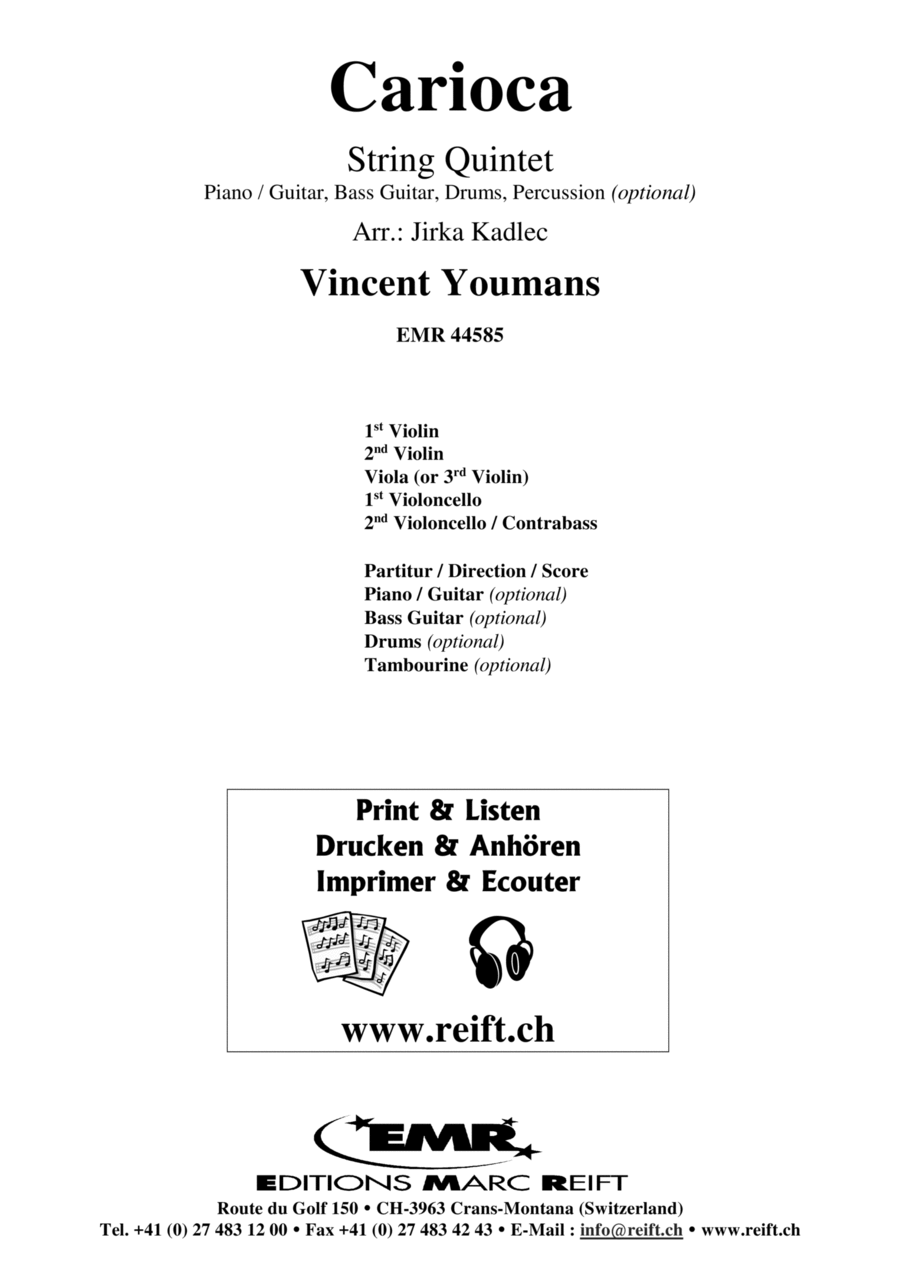 Carioca Bass Guitar scores gallery preview page 1
