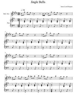 James Lord Pierpont - Jingle Bells (Baritone Saxophone Solo)