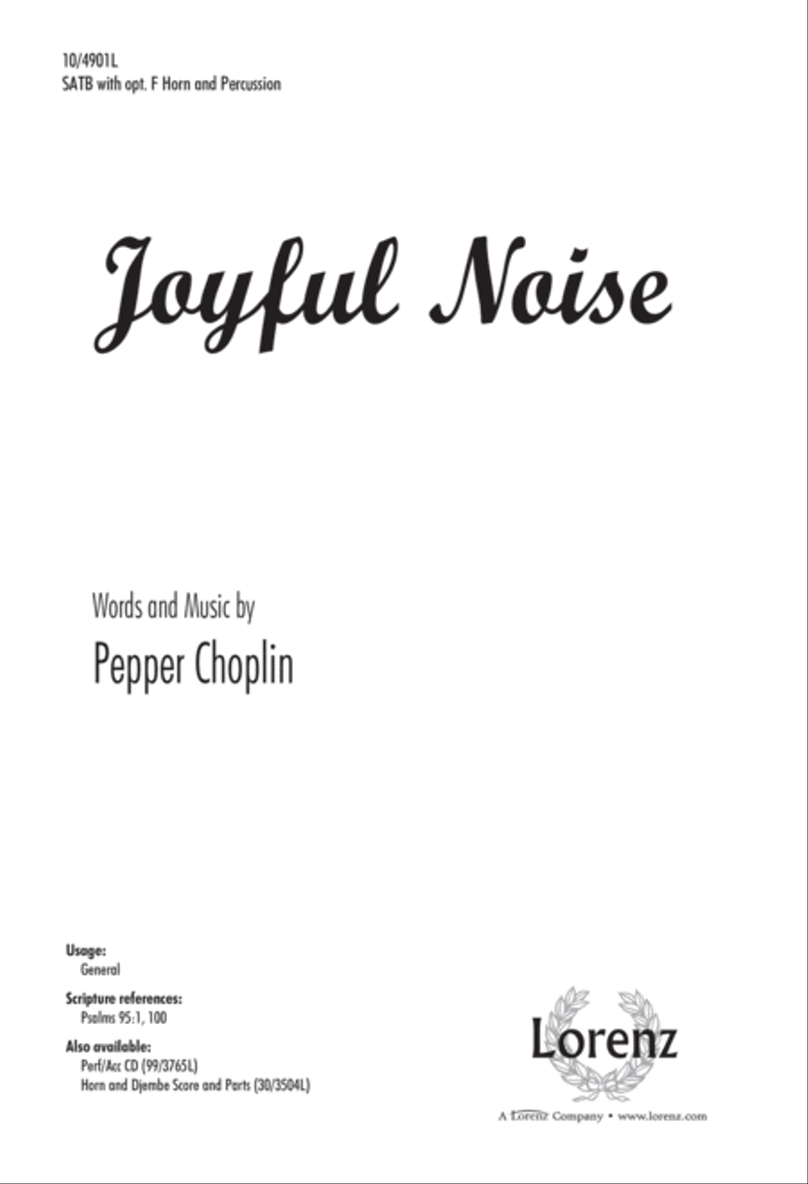 Book cover for Joyful Noise