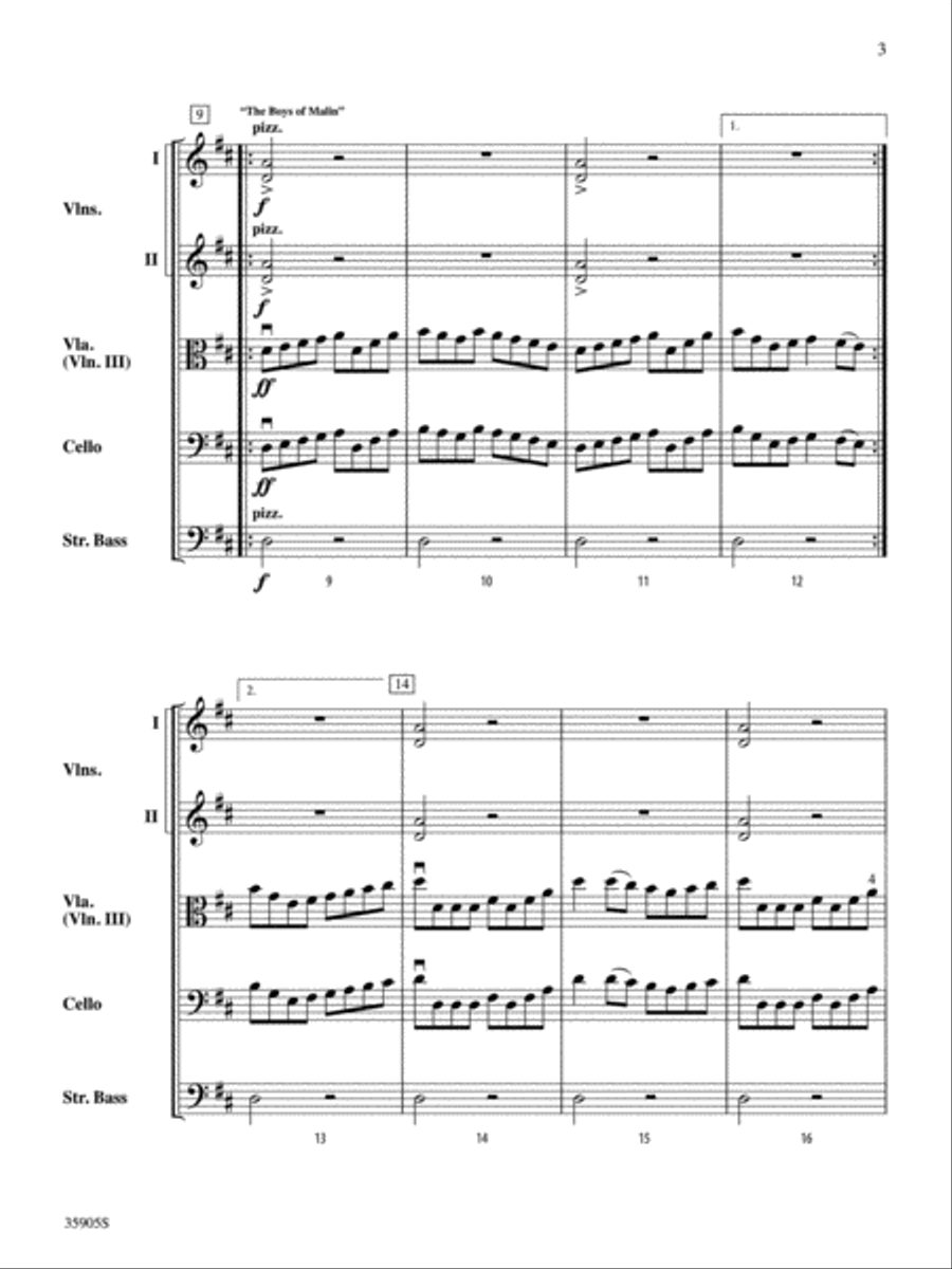 Donegal Fiddles String Orchestra scores gallery preview page 3