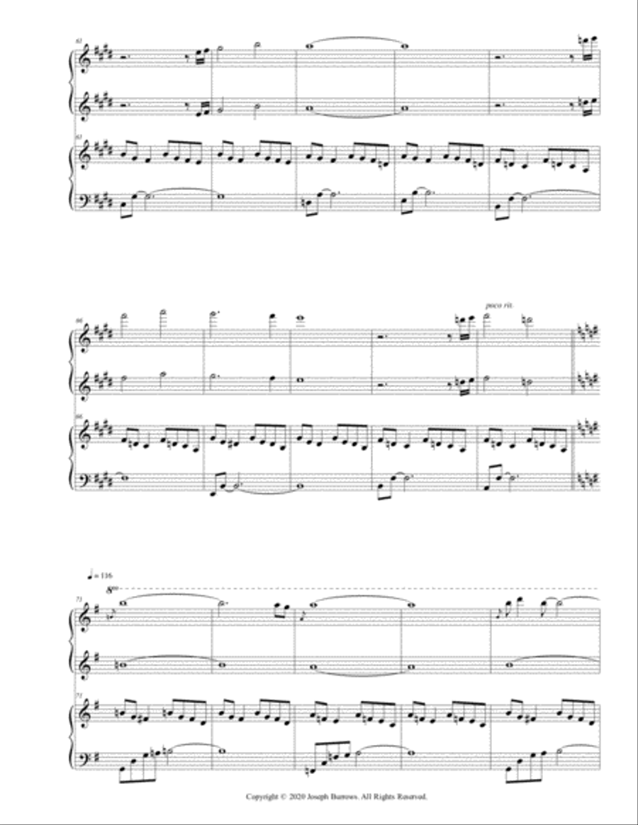 Clouds - Piano Duo Clouds - Piano Duo Piano Duet scores gallery preview page 5