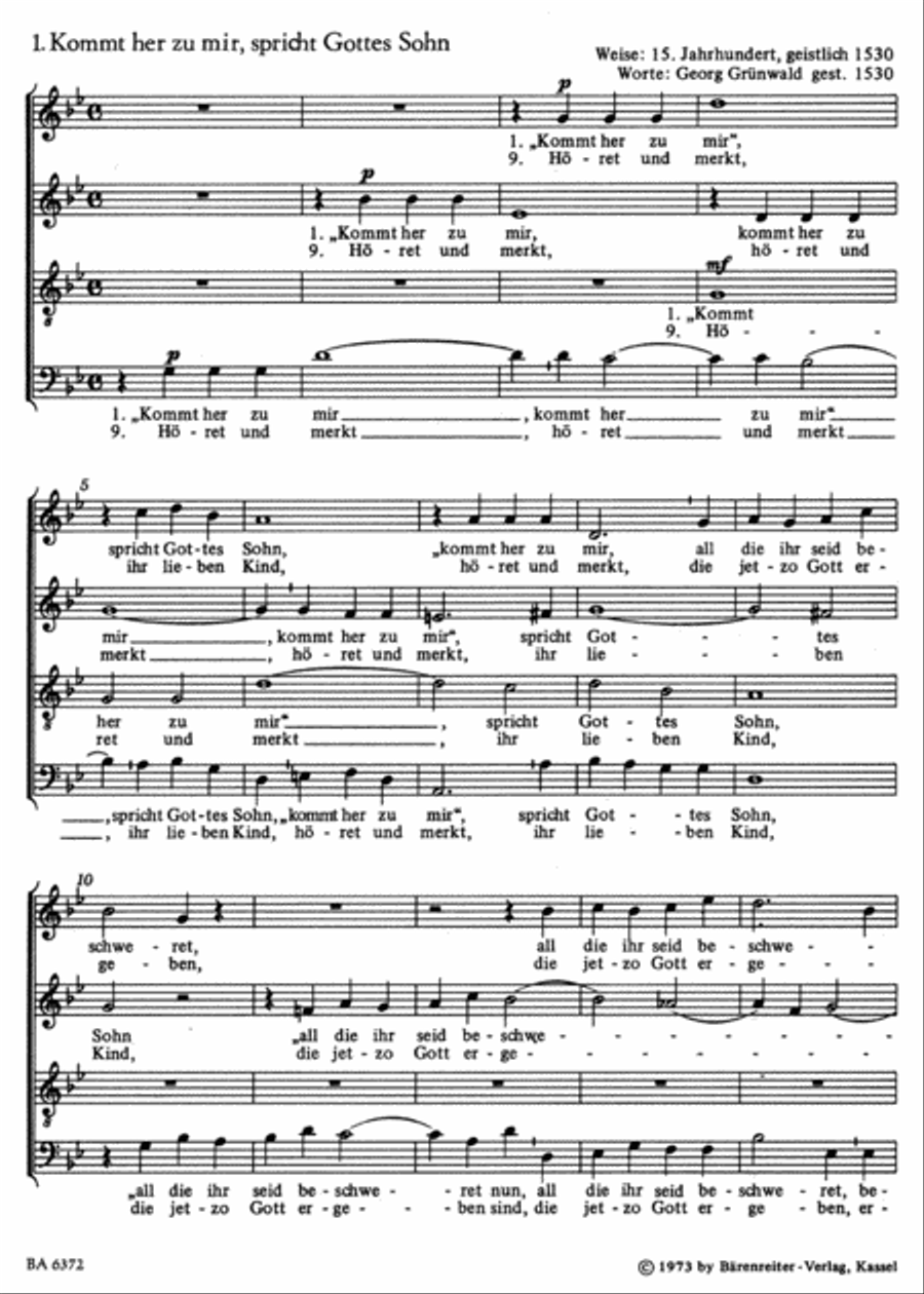 Vier Choralmotetten Vier Choralmotetten 4-Part scores gallery preview page 2
