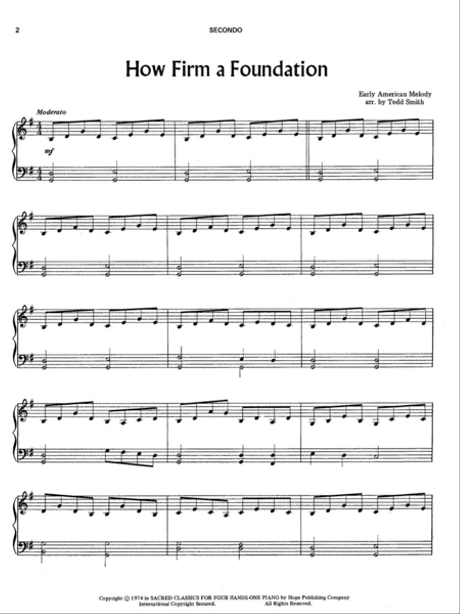 Sacred Classics for Four Hands Piano Accompaniment scores gallery preview page 2