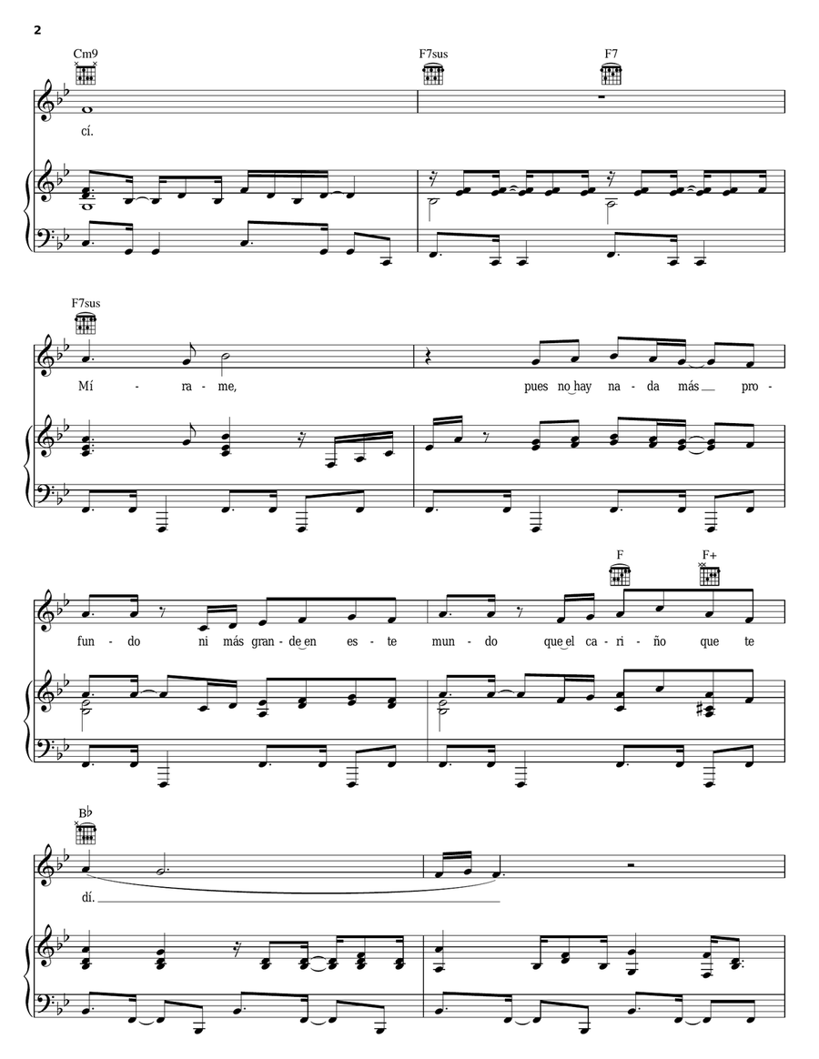 Jurame Piano, Vocal, Guitar scores gallery preview page 2