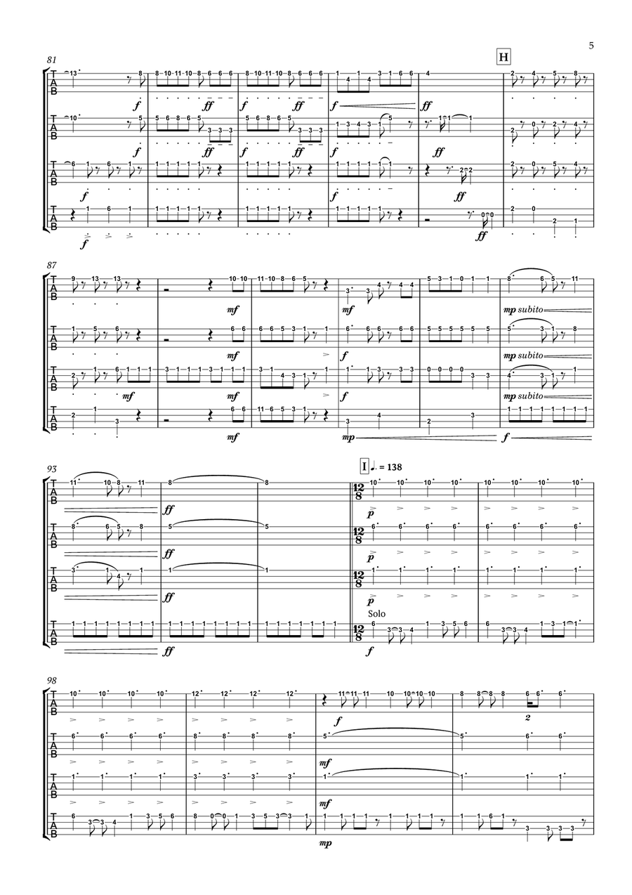 Bohemian Rhapsody Ukulele scores gallery preview page 6