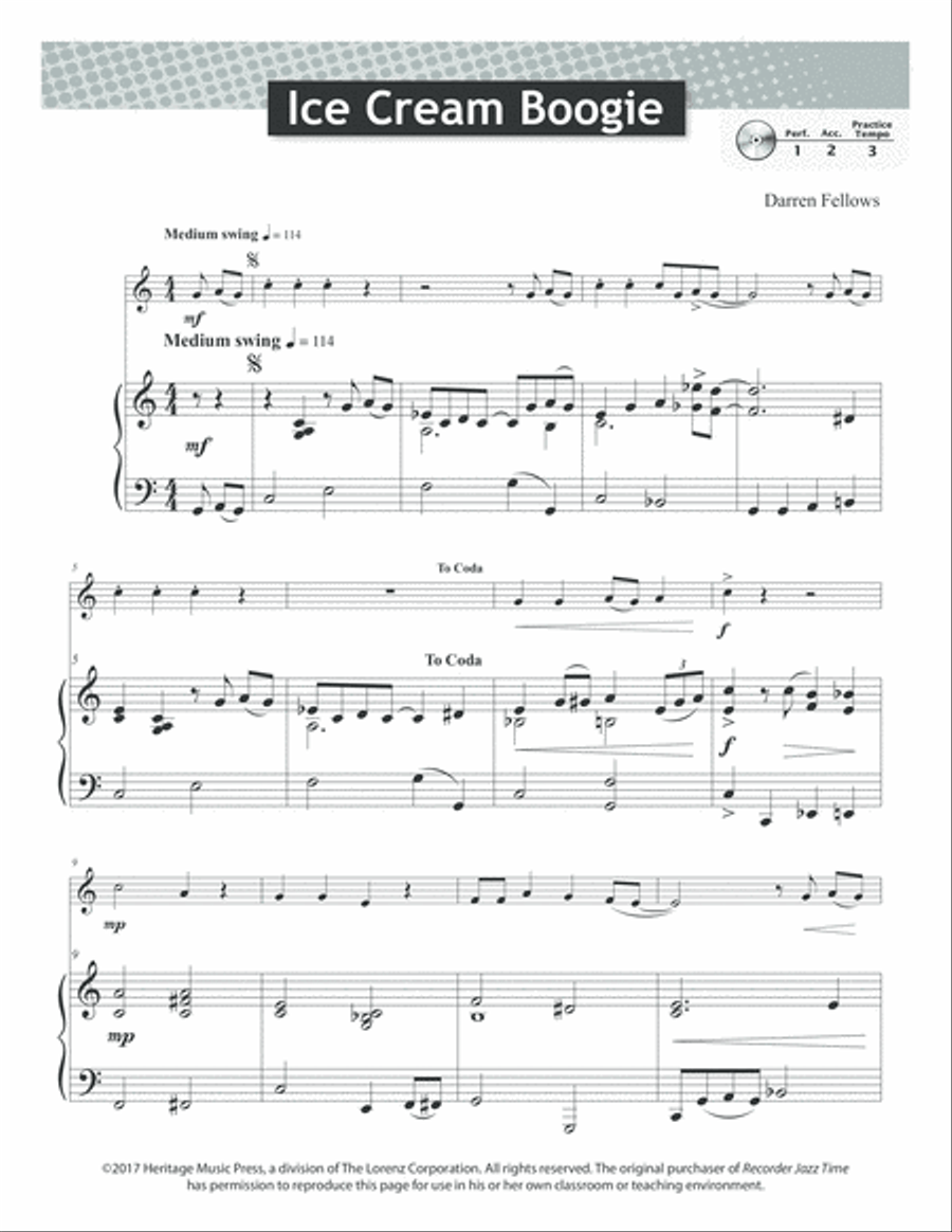 Recorder Jazz Time Recorder scores gallery preview page 6