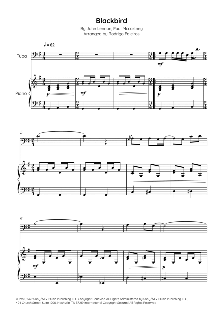 Blackbird Chamber Music scores gallery preview page 1