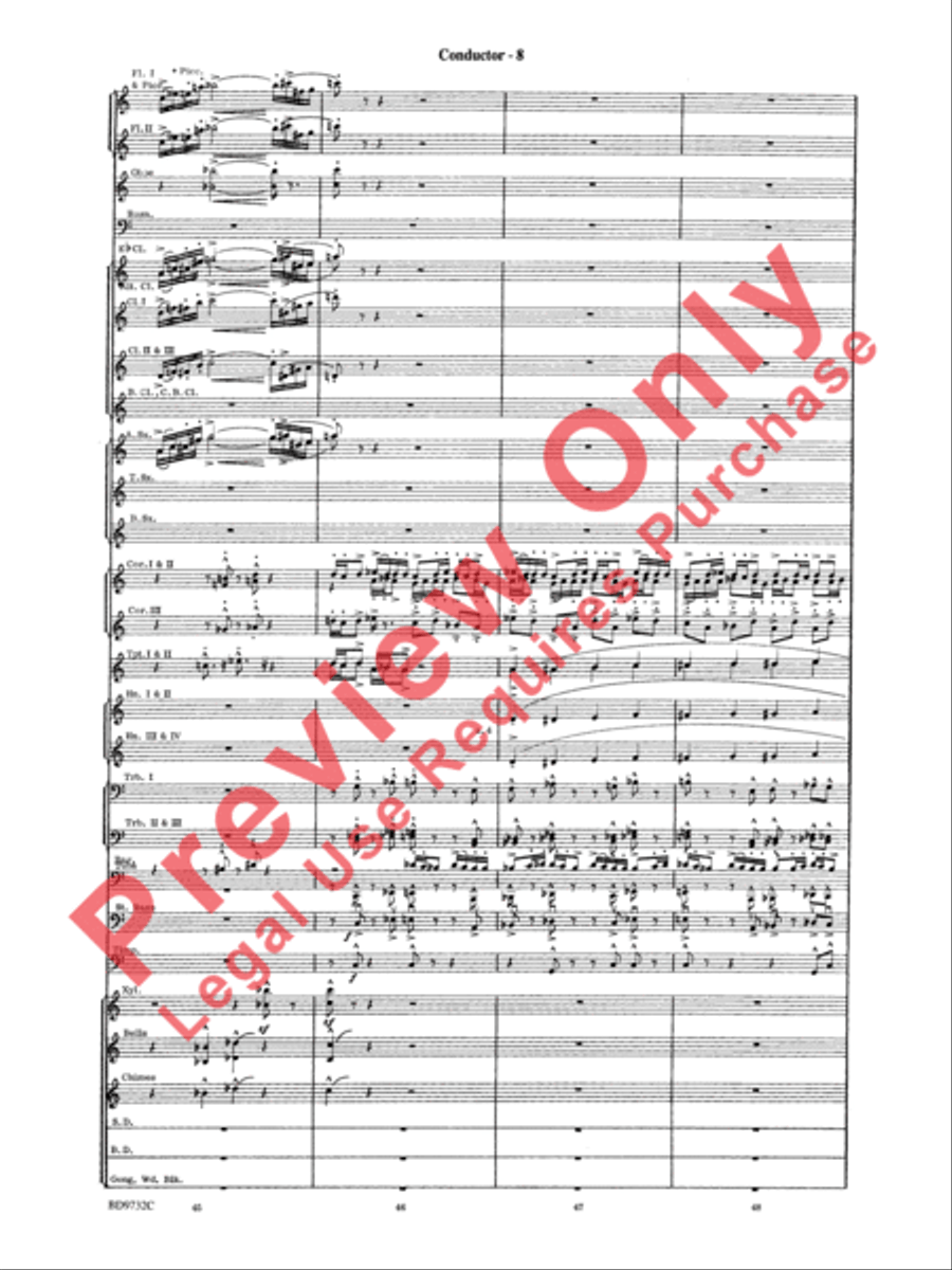 Symphonic Movement Concert Band scores gallery preview page 10