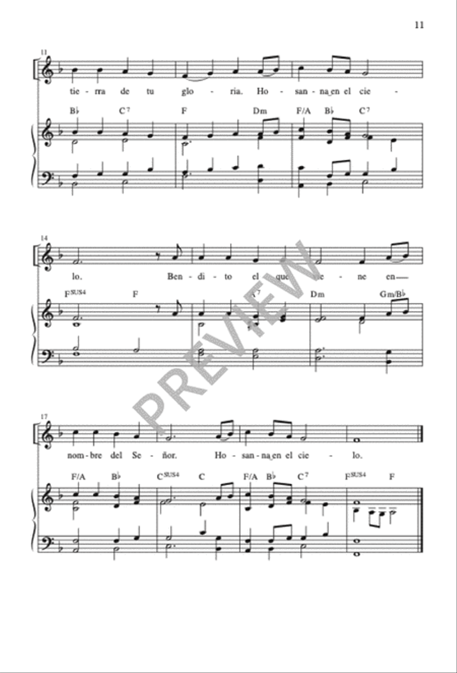 Misa al Sagrado Corazón de Jesús Unison Choir scores gallery preview page 13