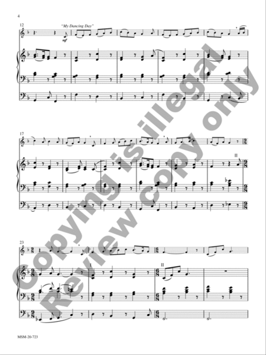 Christmas Carol Trilogy Trumpet scores gallery preview page 3
