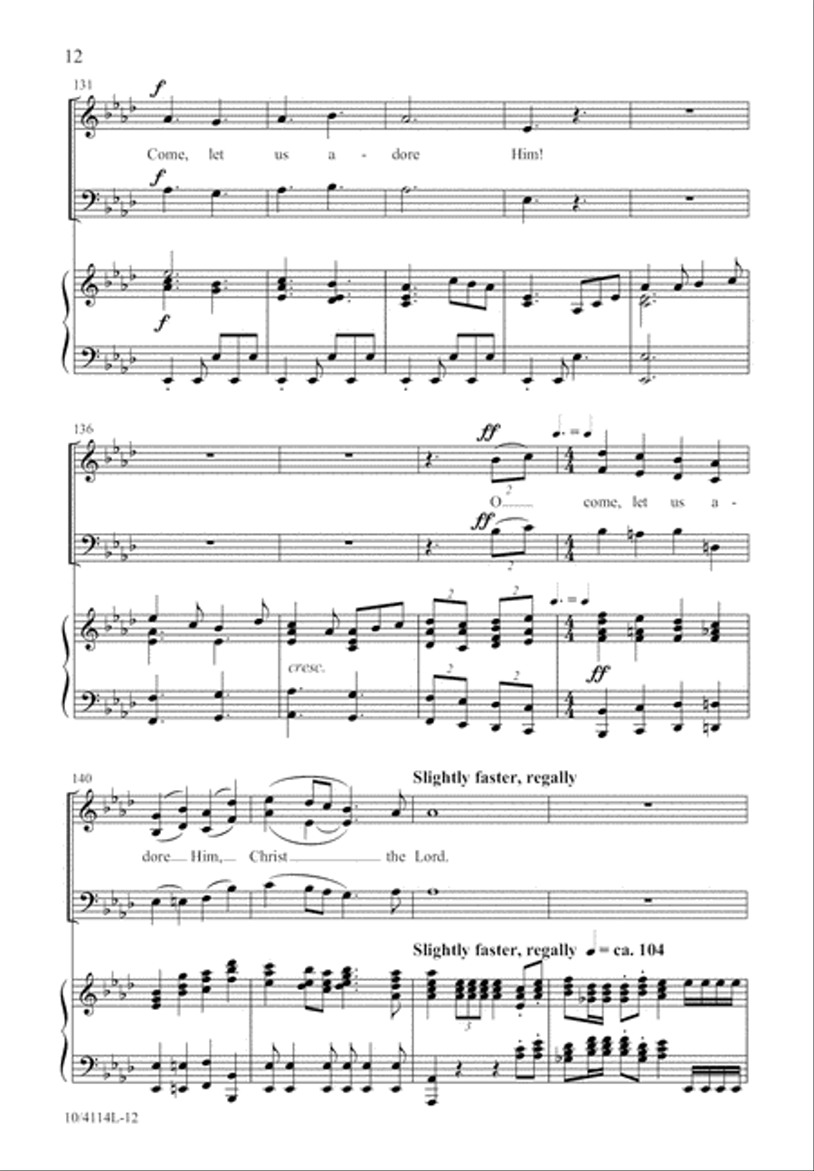 Christmas Day in the Morning 3-Part scores gallery preview page 12