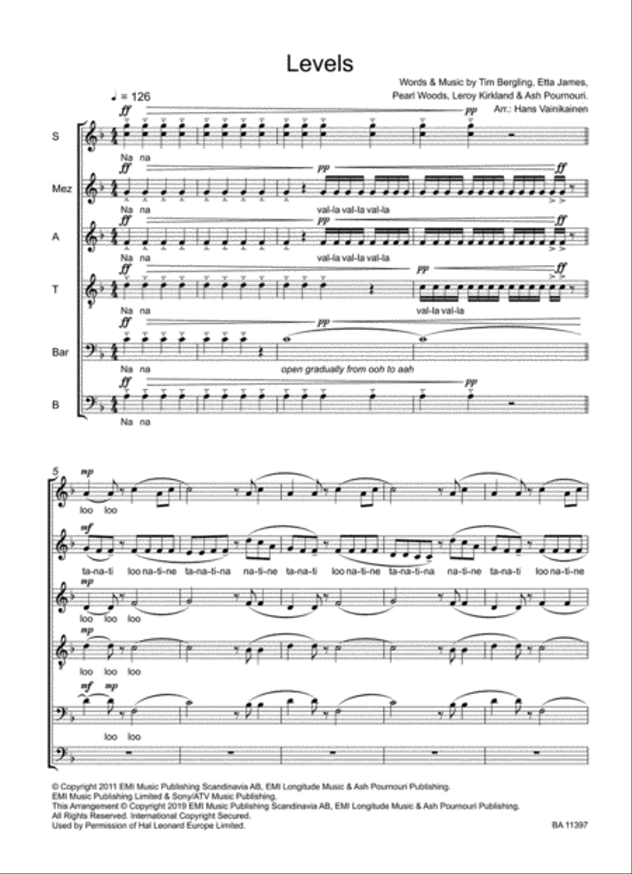Levels Mixed Choir scores gallery preview page 2
