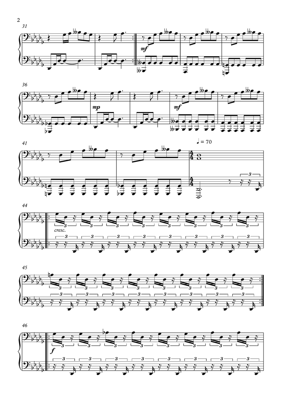 The Sweetest Wave Piano Solo scores gallery preview page 2