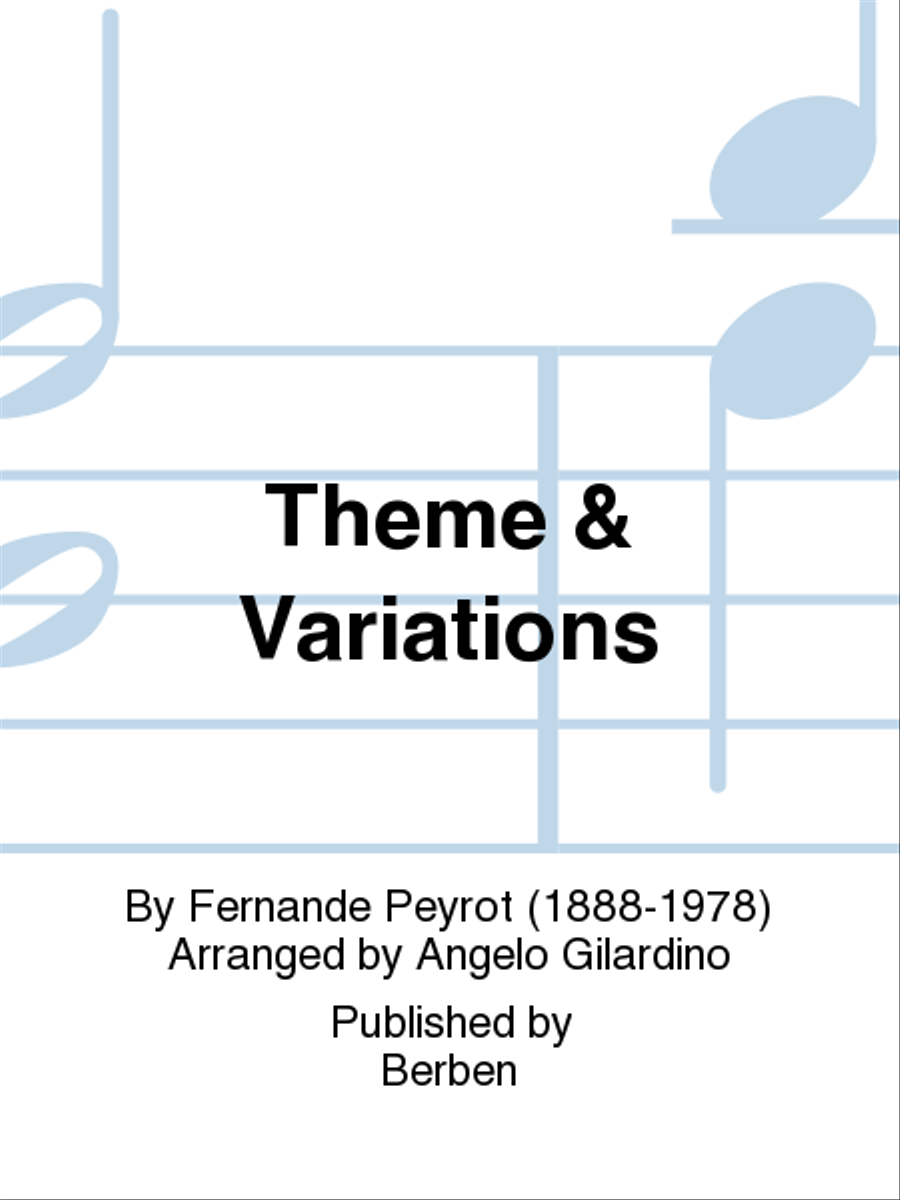 Theme & Variations Theme & Variations School and Community scores gallery preview page 1