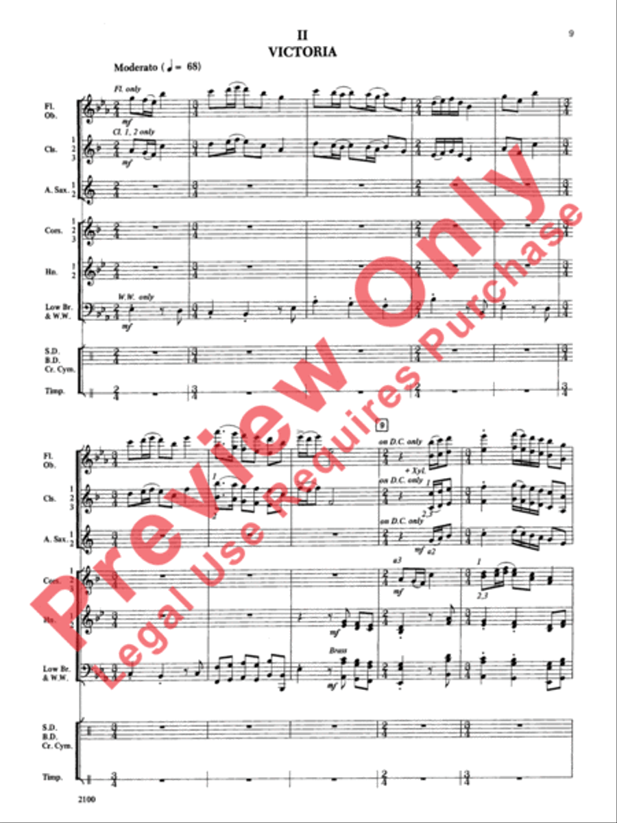 Northwest Suite Concert Band scores gallery preview page 10