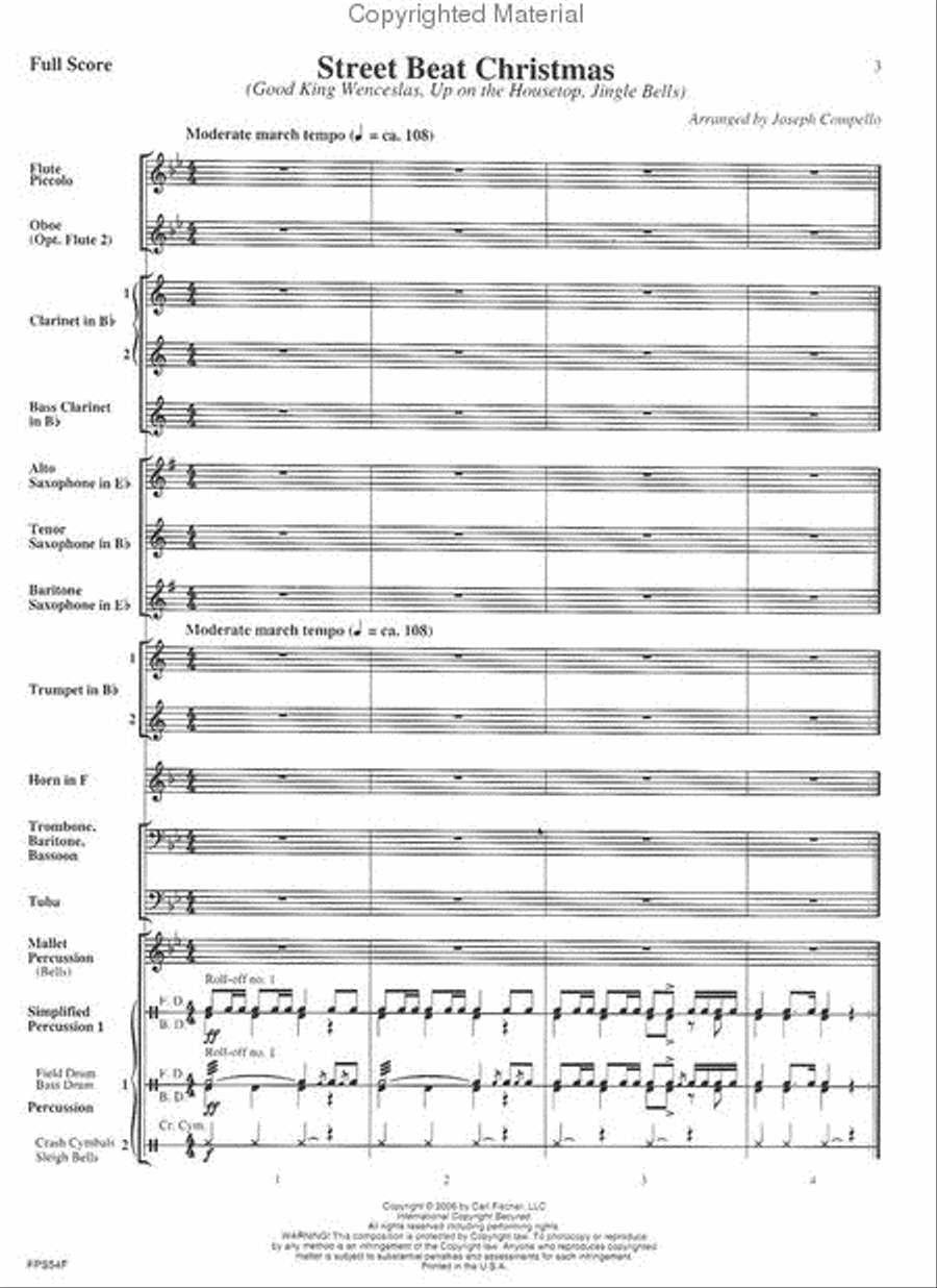 Street Beat Christmas Street Beat Christmas Concert Band scores gallery preview page 2