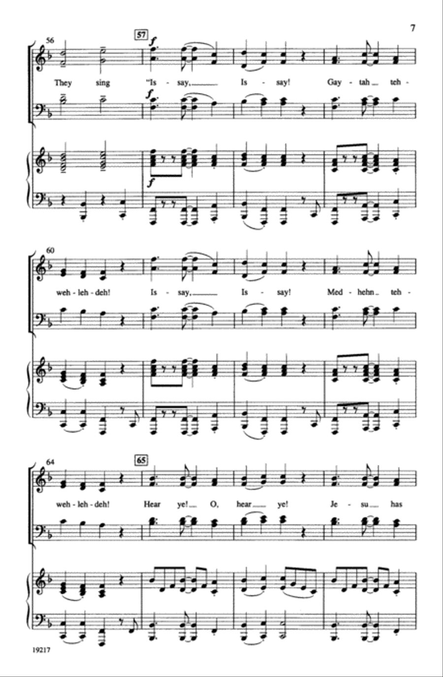 Issay, Issay! (Hear Ye, Hear Ye!) Choir scores gallery preview page 6