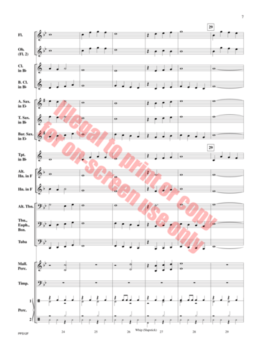 In Time for the Holidays Concert Band scores gallery preview page 8