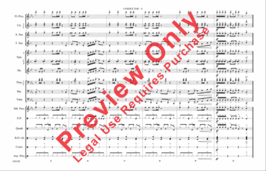 Uptown Funk Marching Band scores gallery preview page 9