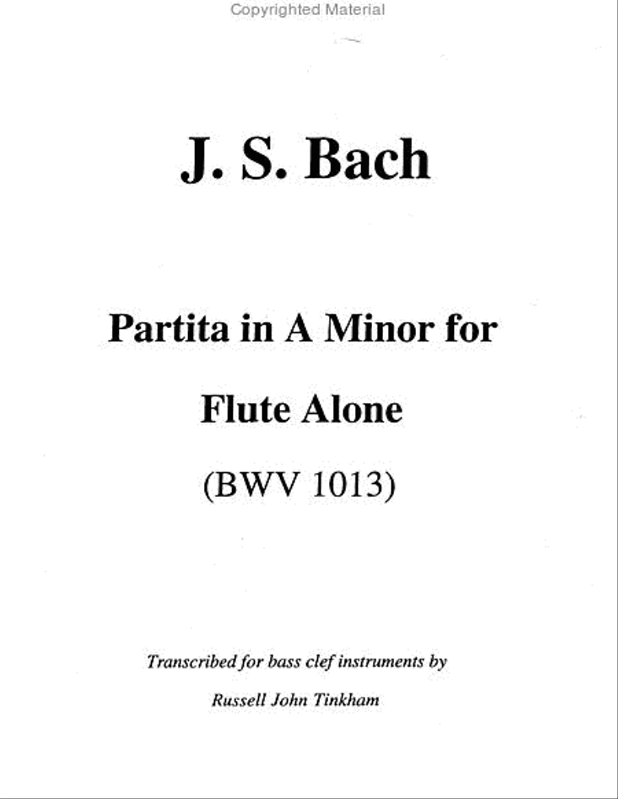 Partita in A Minor, BWV 1013 Tuba scores gallery preview page 2