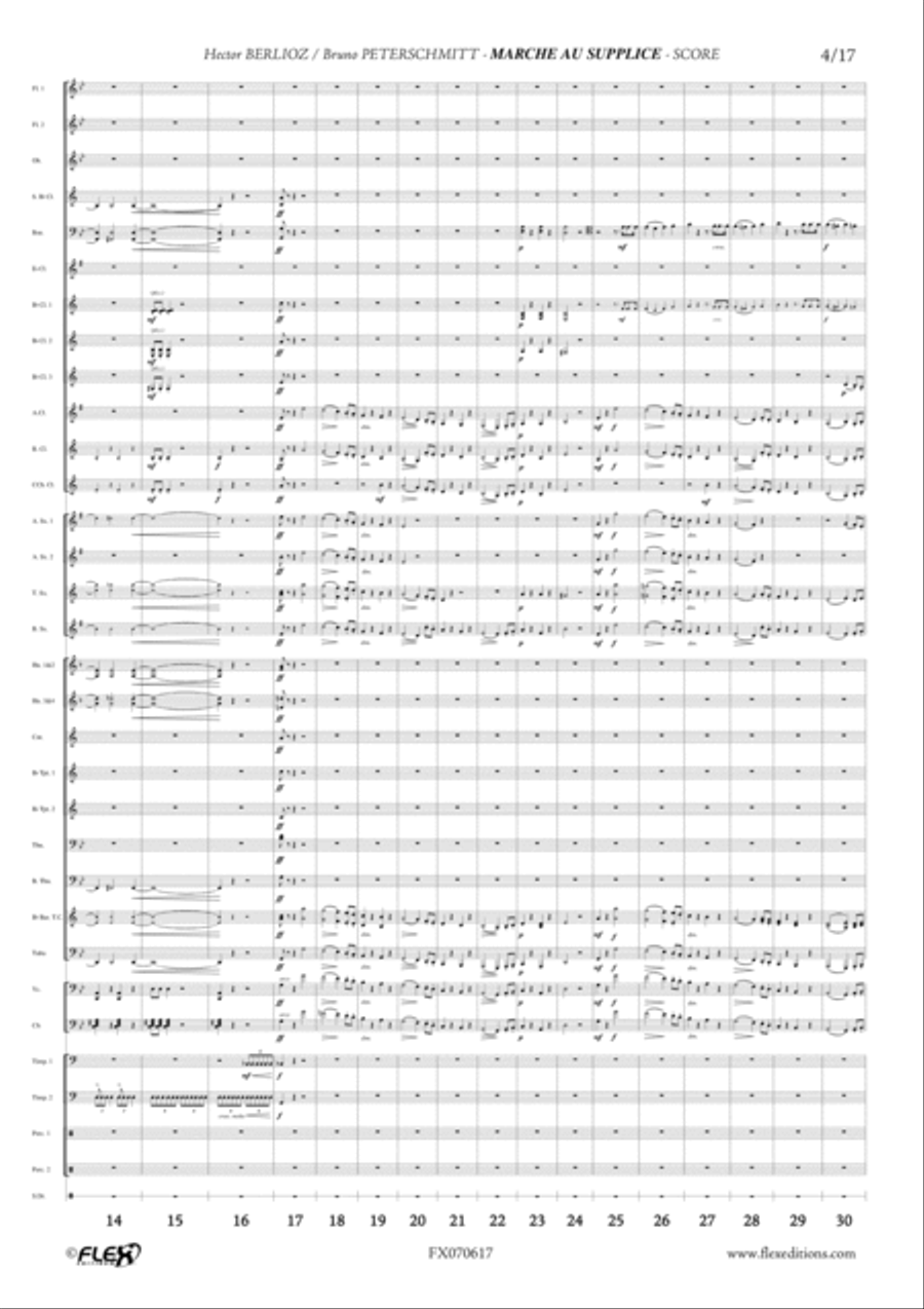 Marche au supplice 4th movement from Symphonie Fantastique Concert Band scores gallery preview page 4