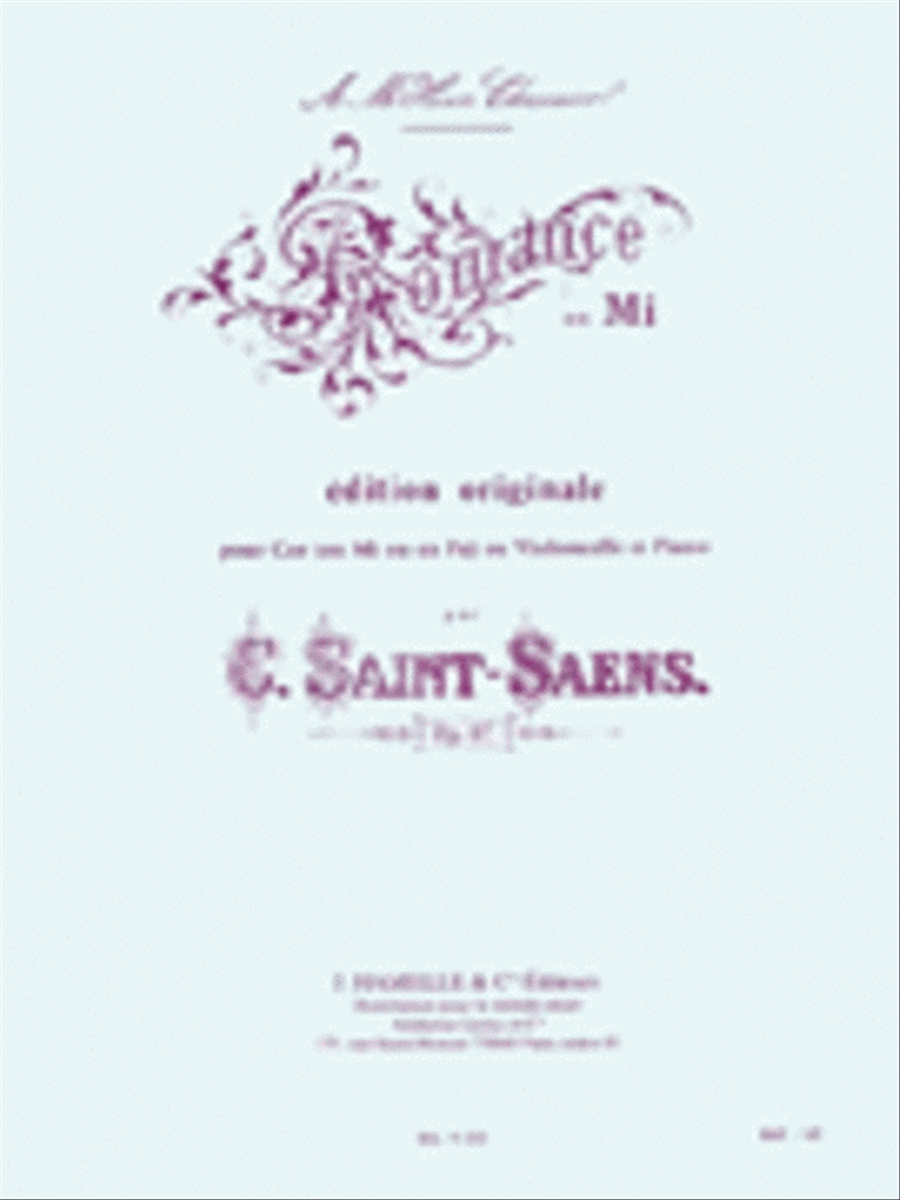 Romance Op.67 In E Major (horn & Piano) Horn scores gallery preview page 1