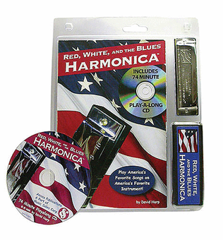 Book cover for Red, White, and the Blues Harmonica