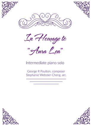Book cover for In Homage to "Aura Lea"