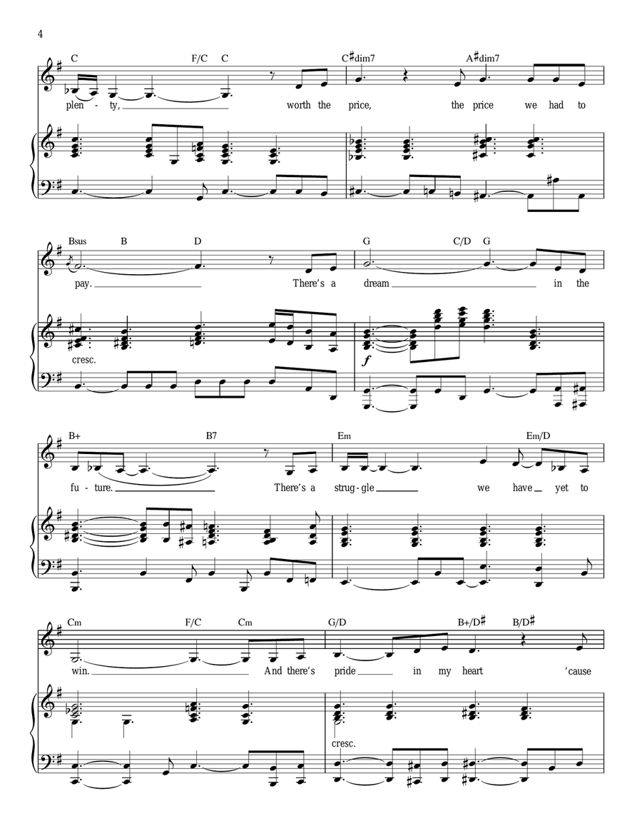 I Know Where I've Been (from Hairspray) Voice scores gallery preview page 4