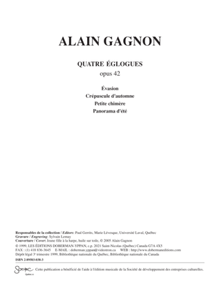 Quatre eglogues op. 42