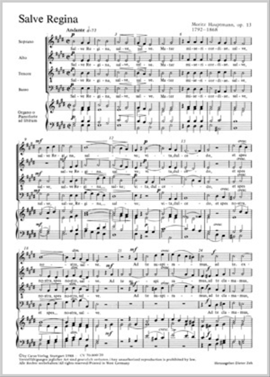 Salve Regina Salve Regina 4-Part scores gallery preview page 1