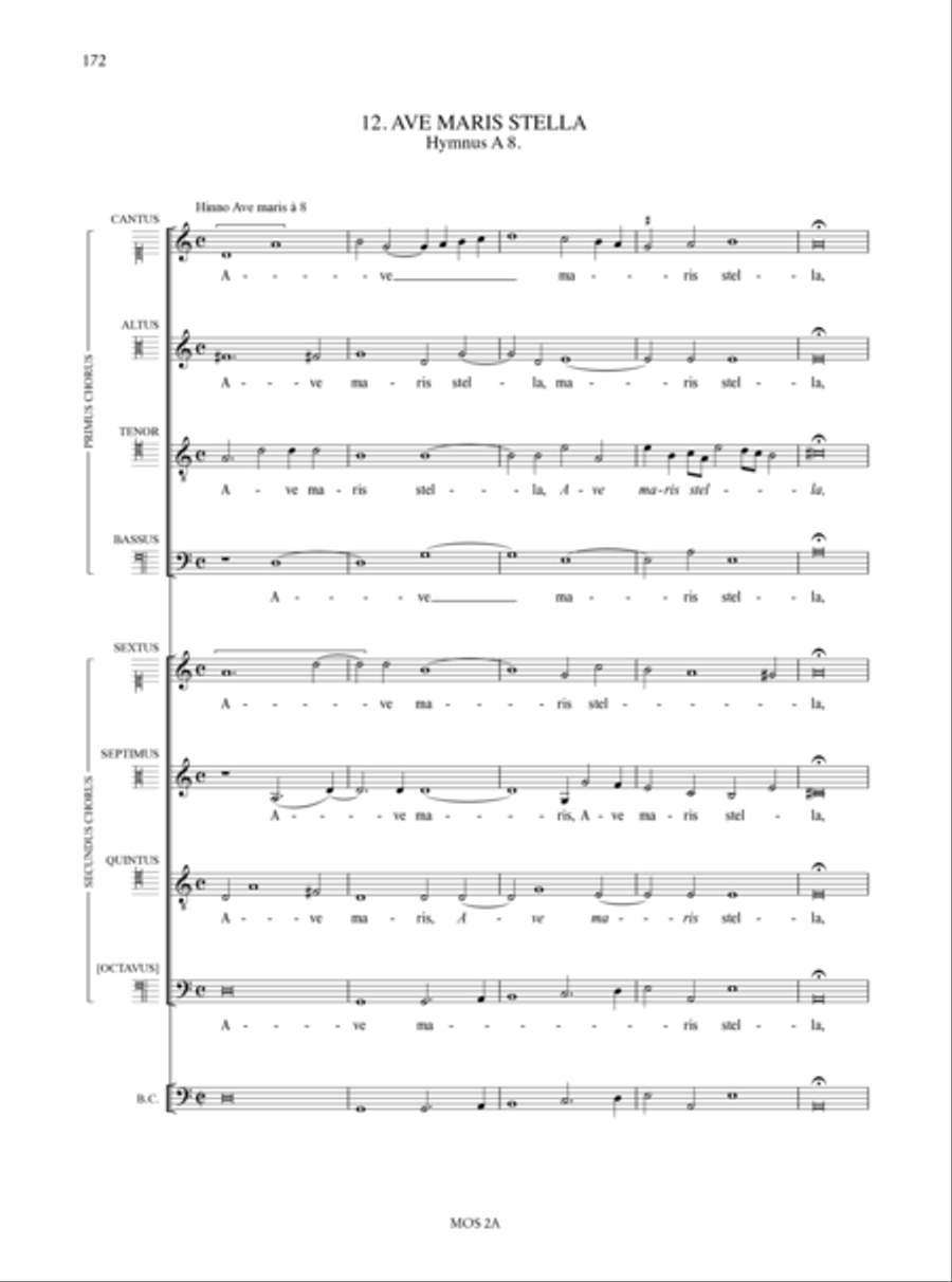 Vespro della Beata Vergine (Venezia 1610) Choir scores gallery preview page 13