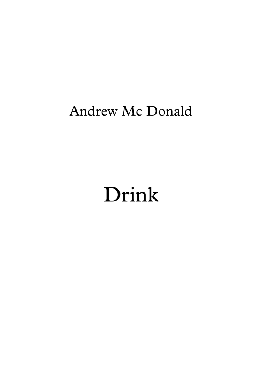 Drink Drink Piano, Vocal, Guitar scores gallery preview page 1