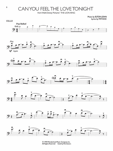 Disney Solos for Cello image number null