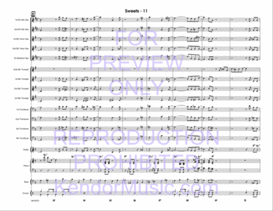 Sweets Sweets Jazz Ensemble scores gallery preview page 12