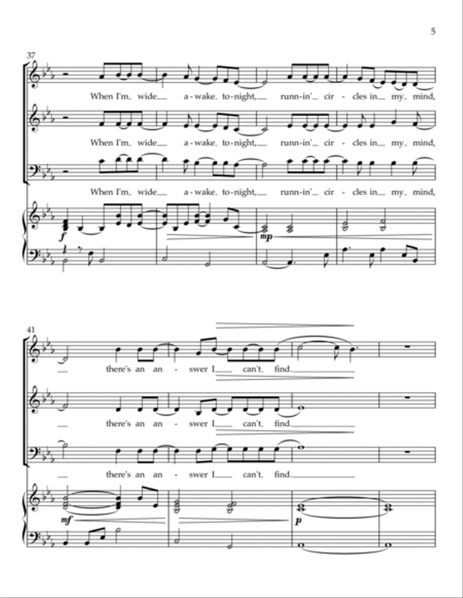 Some Things I'll Never Know 3-Part scores gallery preview page 5