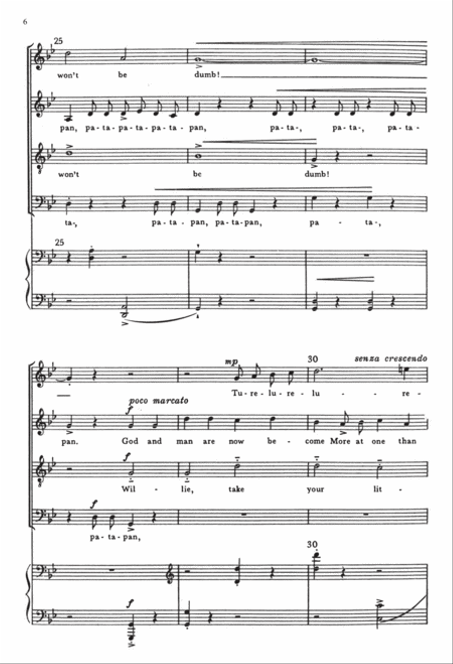 The Seven Joys of Christmas: 4. The Joy of Children: Patapan 4-Part scores gallery preview page 6