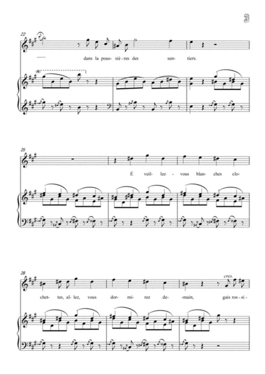 Meyerbeer-Fantaisie in A Major,for Voice and Piano Voice Solo scores gallery preview page 5