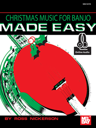 Book cover for Christmas Music for Banjo Made Easy