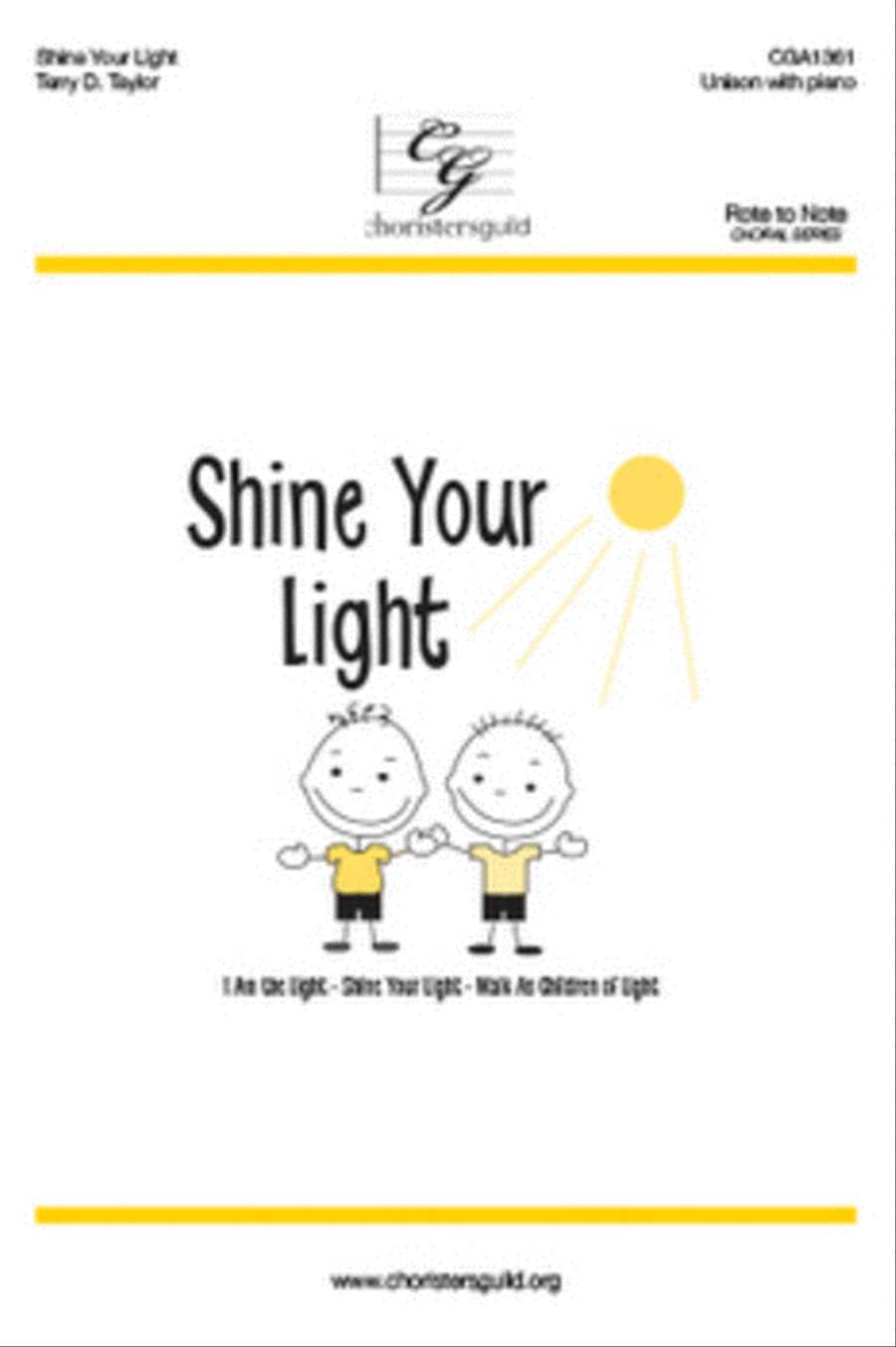 Shine Your Light Shine Your Light Unison Choir scores gallery preview page 1