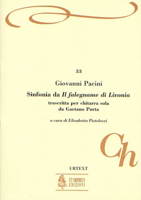 Il Falegname di Livonia. Sinfonia transcribed by Gaetano Porta for Guitar