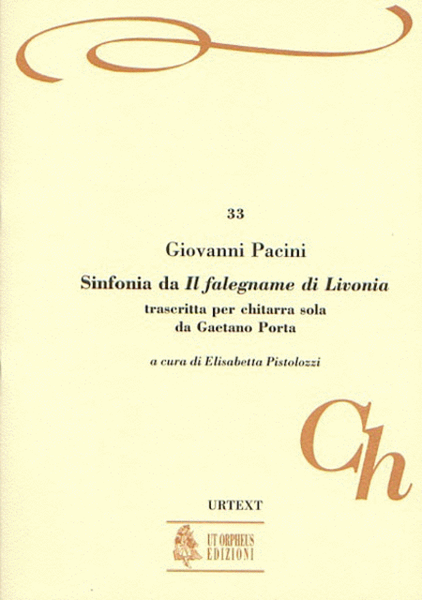 Il Falegname di Livonia. Sinfonia transcribed by Gaetano Porta for Guitar image number null