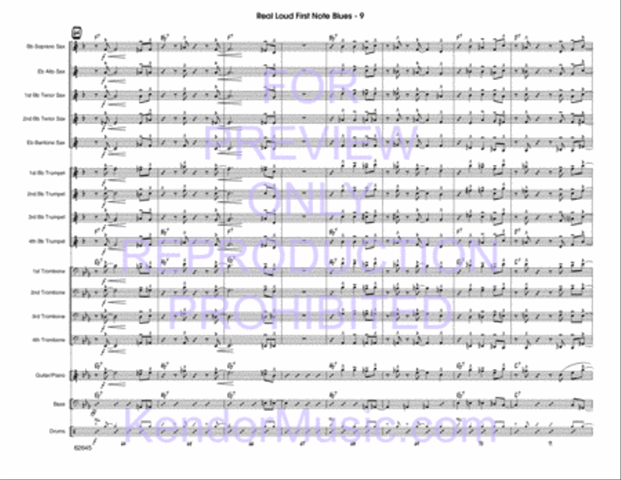 Real Loud First Note Blues Choir scores gallery preview page 10