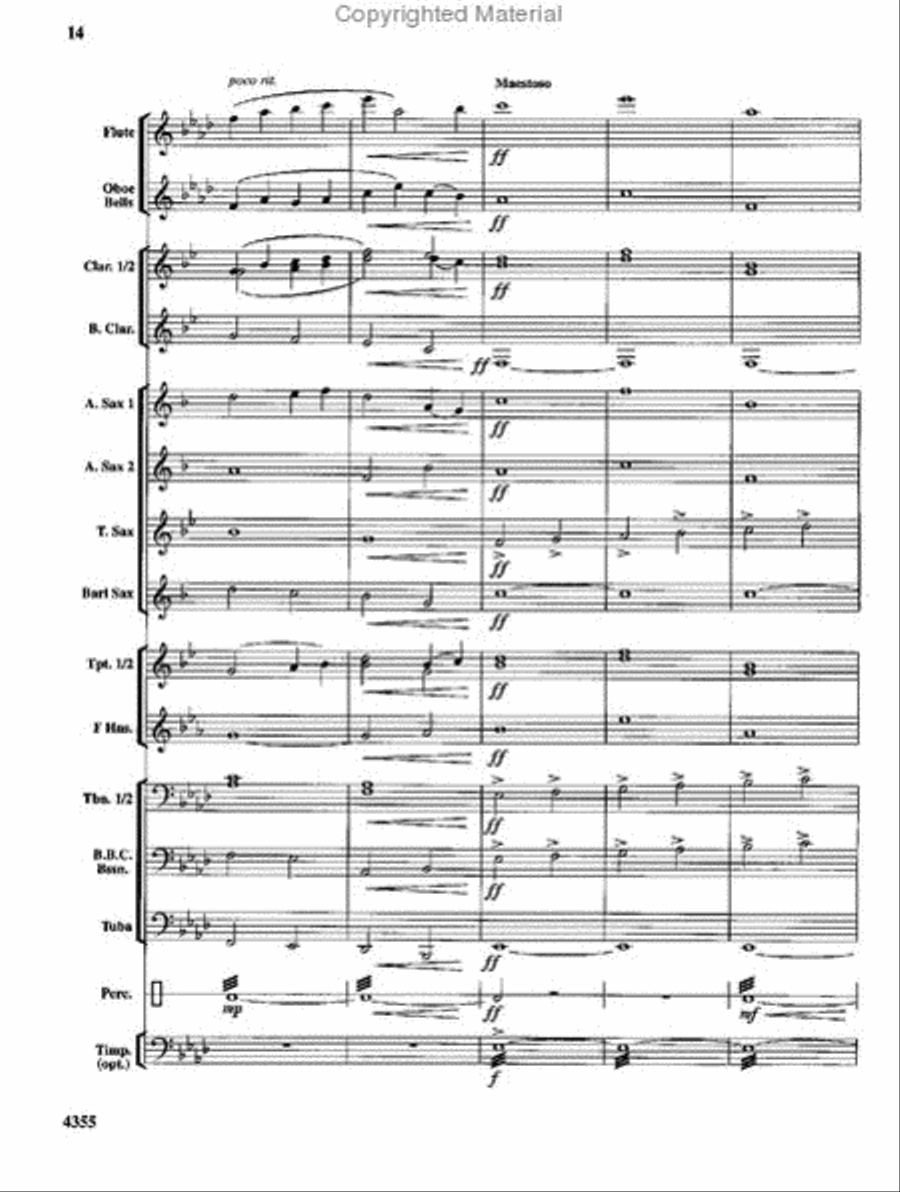In the Shining of the Stars Concert Band scores gallery preview page 15