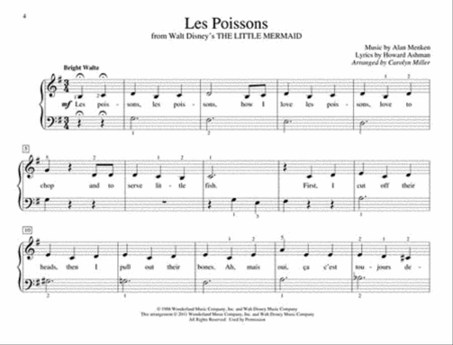 First Disney Songs Easy Piano scores gallery preview page 3