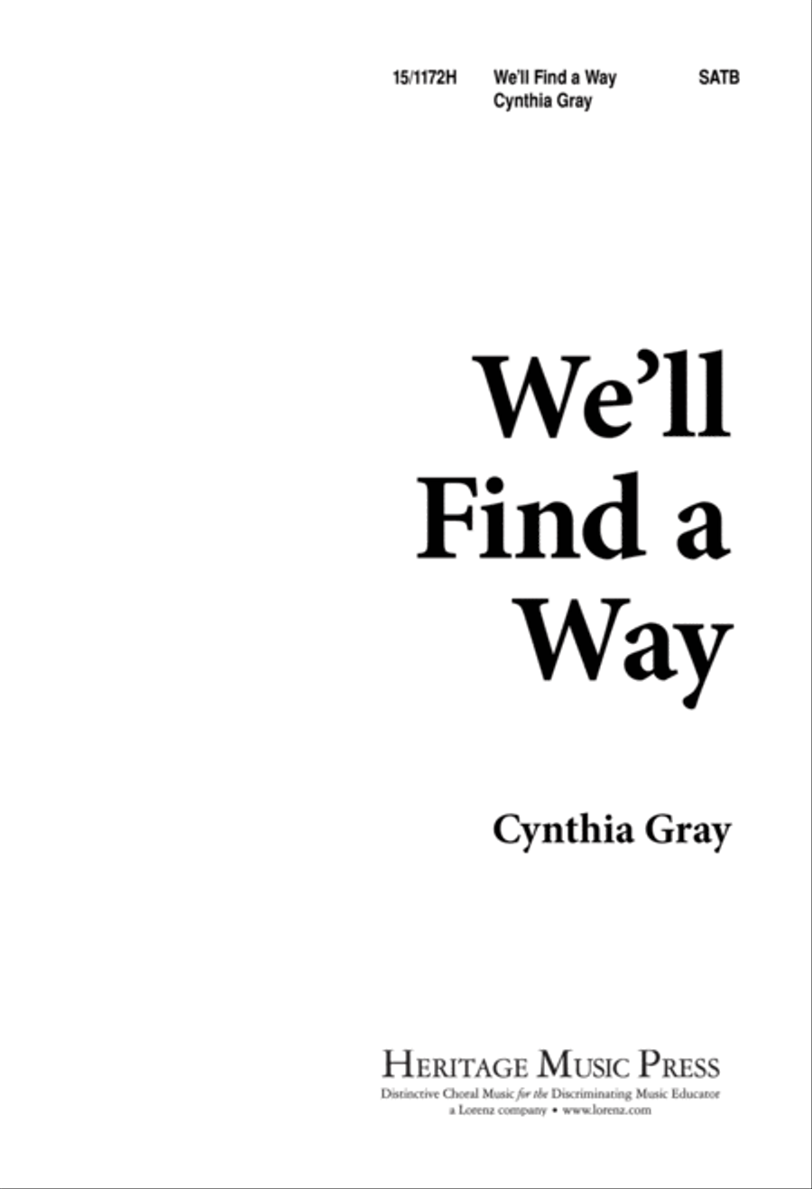 We'll Find a Way 4-Part scores gallery preview page 1
