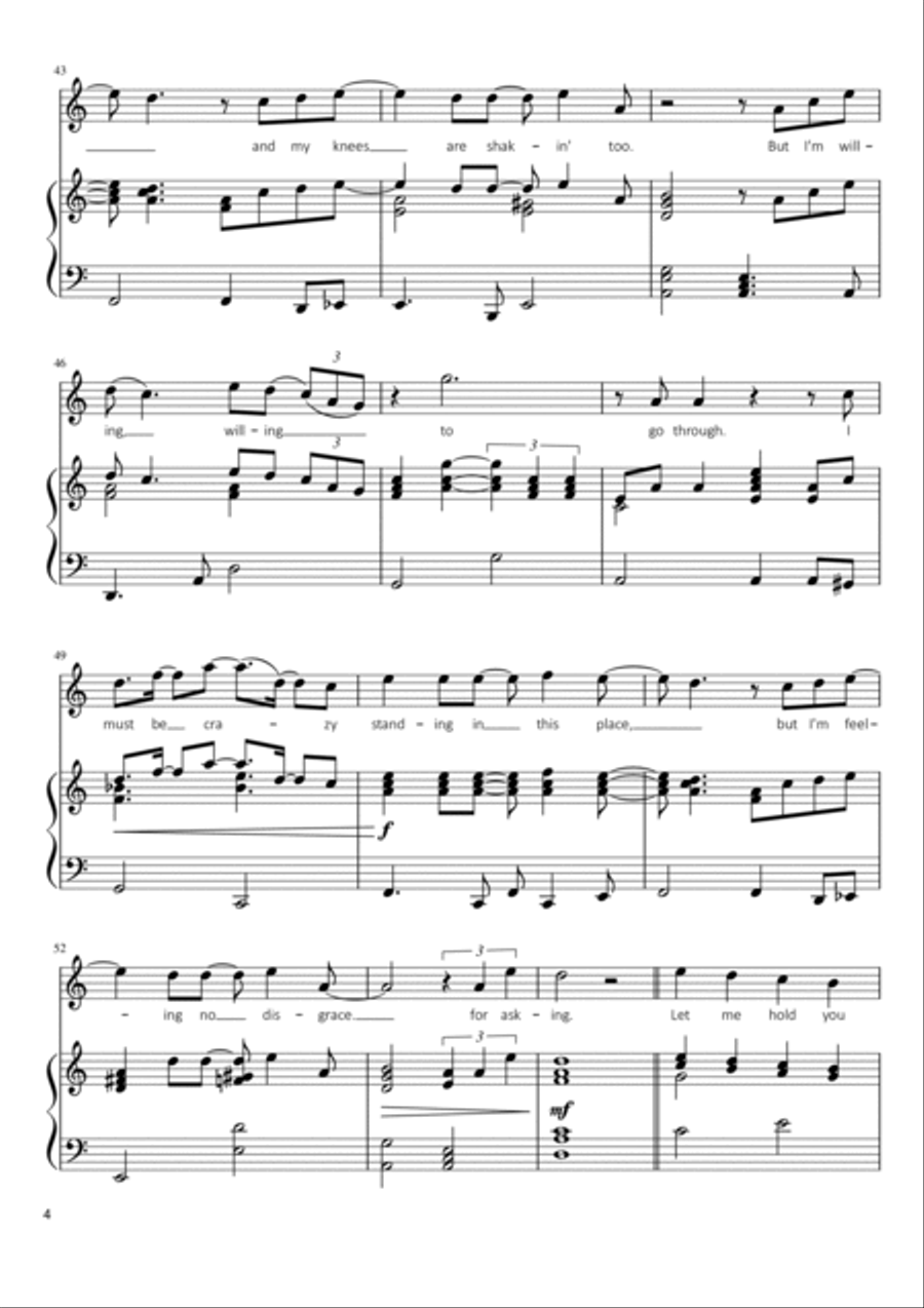 If Only For One Night Voice scores gallery preview page 4