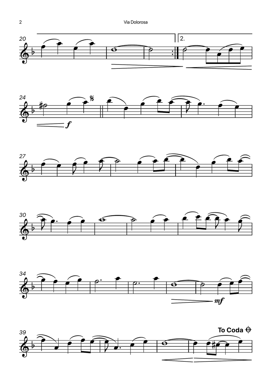 Via Dolorosa Chamber Music scores gallery preview page 2