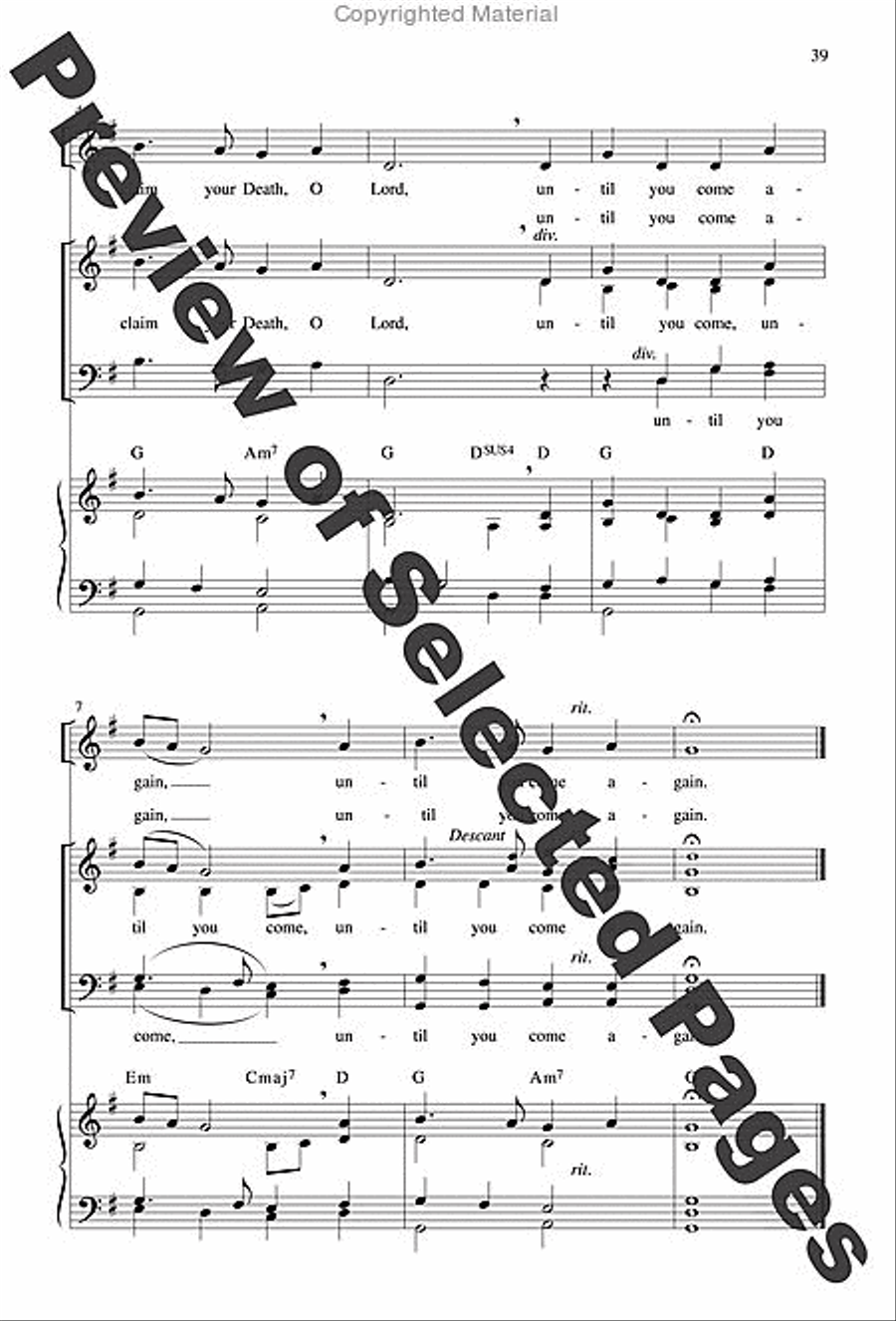 Jubilation Mass - Choral / Accompaniment edition 4-Part scores gallery preview page 24