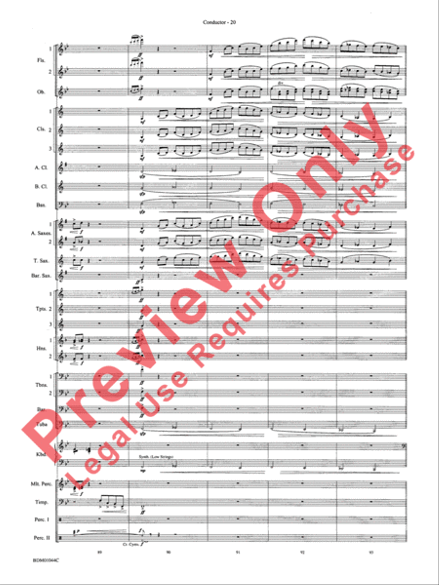 To the Summit! (Strive for the Highest) Concert Band scores gallery preview page 24